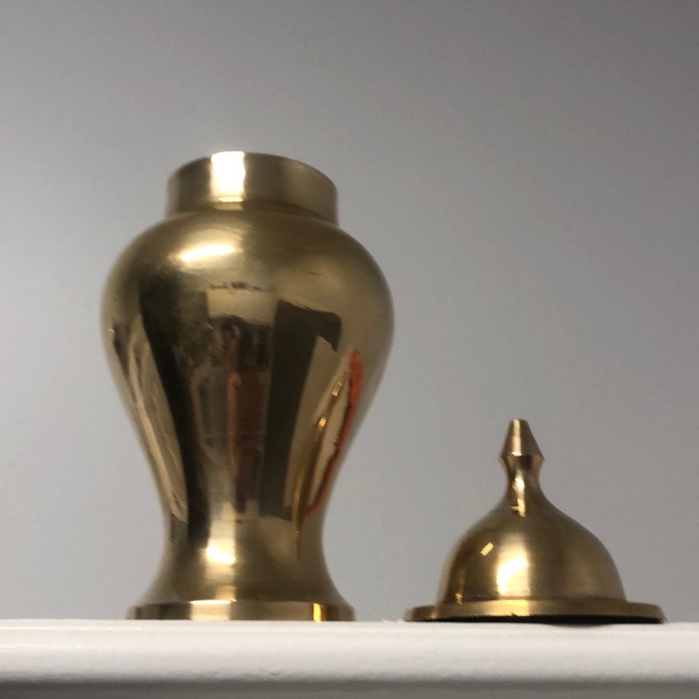 All Brass Vase - Picture 2 of 2